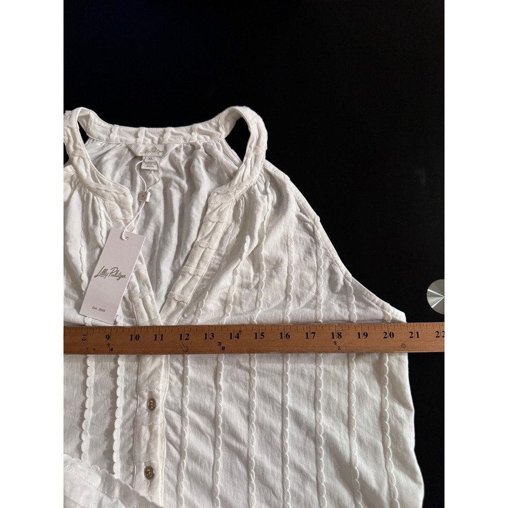 Lilly Pulitzer White Sleeveless Eyelet Sundress - Picture 8 of 11